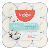Bolsius True Scents Fris Katoen Geurtheelichten