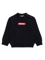 DSQUARED2 KIDS sweat en coton à logo imprimé - Noir - thumbnail