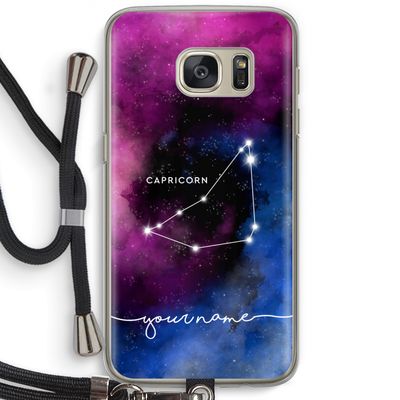 Sterrenbeeld - Donker: Samsung Galaxy S7 Transparant Hoesje met koord