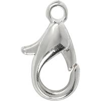 Creativ Company Karabijnhaken, l: 10 mm, verzilverd, 100 stuk/ 1 doos