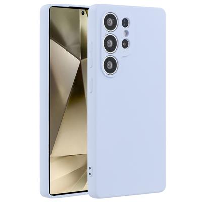 Lunso Samsung Galaxy S25 Ultra hoesje - Flexibel siliconen Backcover - Lichtpaars