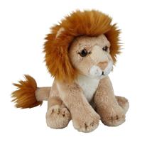 Ravensden Pluche Leeuw - knuffel leeuw - 15 cm - Speelgoed leeuwen knuffels