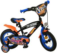 Yipeeh Hot wheels 12 fiets zwart/oranje/blauw 31256