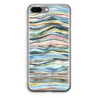 Watercolor Agate: iPhone 8 Plus Transparant Hoesje - thumbnail
