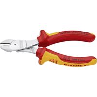 Knipex VDE-Kraft-Seitenschneider 160mm 1000V 2K-Griffe Knipex 74 06 160 VDE Kracht-zijsnijtang Met facet 160 mm