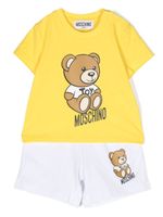 Moschino Kids ensemble haut-short à motif Teddy Bear - Jaune - thumbnail