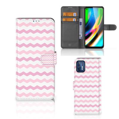 Motorola Moto G9 Plus | Telefoon Hoesje | Waves Roze