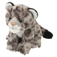 Grijze sneeuwluipaard baby knuffels 20 cm knuffeldieren   -