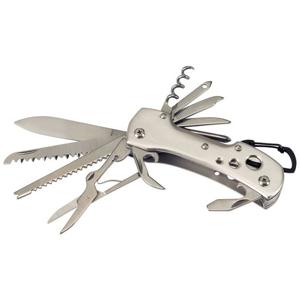 Zakmes met 12 functies - RVS - multitool - zilverkleurig - handige zakmessen - 10 cm