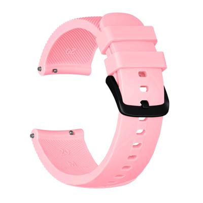 Crazy Horse textuur siliconen polsband voor Huami Amazfit bip Lite versie 20mm (roze)