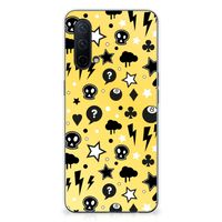 Silicone Back Case OnePlus Nord CE 5G Punk Geel