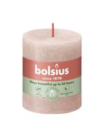 Bolsius kaars rustiek 7x8 cm misty pink