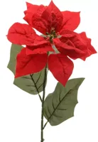 Everlands kunsttak poinsettia 67cm rood