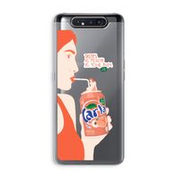 Peach please!: Samsung Galaxy A80 Transparant Hoesje Peach please!: Samsung Galaxy A80 Transparant Hoesje