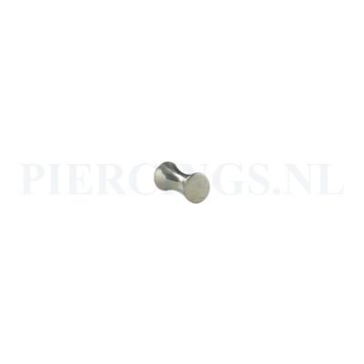 Plug double flared 3 mm 3 mm