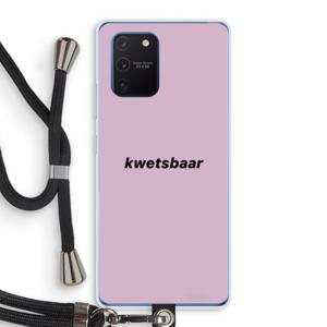 kwetsbaar: Samsung Galaxy Note 10 Lite Transparant Hoesje met koord