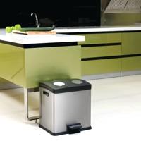 EKO Pedaalemmer 31054015 RVS (Roestvrij staal) Zilver