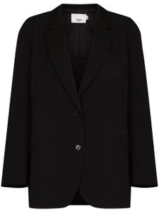 The Frankie Shop blazer oversize Bea à simple boutonnage - Noir