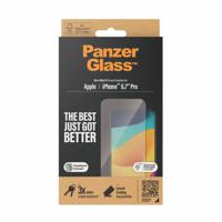 iPhone 15 Pro Max PanzerGlass Ultra-Wide Fit EasyAligner Screenprotector - Zwarte Rand