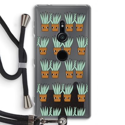 Sansevieria: Sony Xperia XZ2 Transparant Hoesje met koord