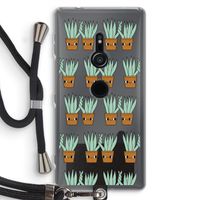 Sansevieria: Sony Xperia XZ2 Transparant Hoesje met koord