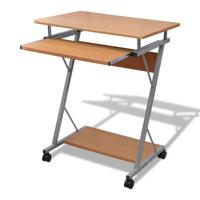 Studenten computerbureau 60 x 40 x 74 cm (bruin)
