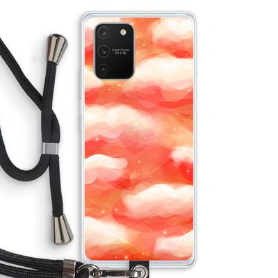 Lichte Wolken: Samsung Galaxy S10 Lite Transparant Hoesje met koord