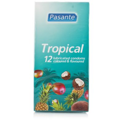 Pasante Tropical Smaak Condooms 12 stuks Pasante Tropical Smaak Condooms 12 stuks