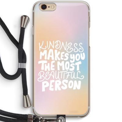 The prettiest: iPhone 6 / 6S Transparant Hoesje met koord