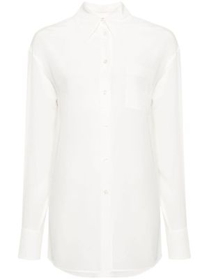 Sportmax chemise en crêpe de chine - Blanc