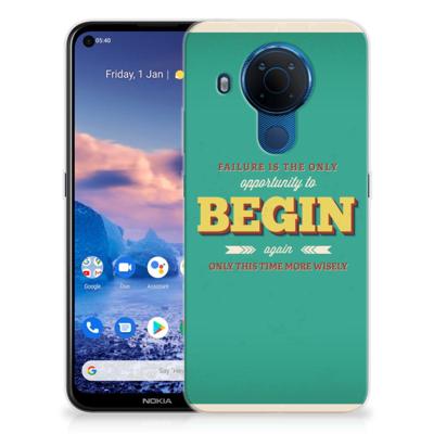 Nokia 5.4 | Siliconen hoesje | met naam Quote Begin Nokia 5.4 | Siliconen hoesje | met naam Quote Begin