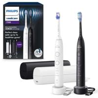 Tandenborstel - PHILIPS - HX7429/02 - Sonicare - Dubbele handgreep Serie 7100 - Wit & Zwart - Elektrisch
