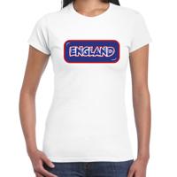 Verkleed T-shirt voor dames - Engeland - wit - supporter - themafeest