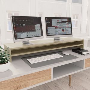 VidaXL Monitorstandaard 100x24x13 cm bewerkt hout sonoma eikenkleurig