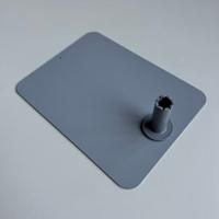 Voetplaat metaal 150x200mm donker grijs