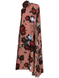 Dolce & Gabbana robe mi-longue à fleurs - Rose