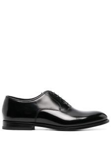 Doucal's chaussures oxford en cuir à lacets - Noir