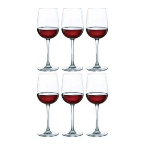 6x Wijnglas/wijnglazen Versailles voor rode wijn 360 ml   -