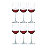 6x Wijnglas/wijnglazen Versailles voor rode wijn 360 ml   -