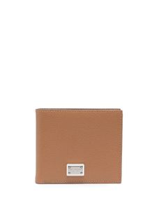 Dolce & Gabbana bi-fold leather wallet - Marron