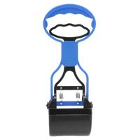 Lange handvat kaak kak Scoop schoon pick-up dierlijke afval hond puppy kat afval kiezer (blauw)