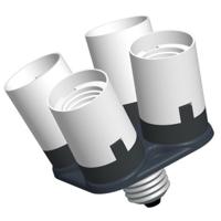 Falcon Eyes Lamphouder AD-4E27 van 1 naar 4 Lampen