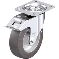 Blickle L-ALST 125K-FI-AS Plaatstalen zwenkwiel Wieldiameter: 125 mm Draagvermogen (max.): 250 kg 1 stuk(s)