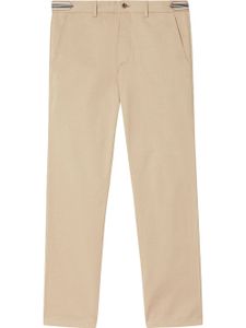 Burberry pantalon chino à détails rayés - Tons neutres