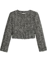 AMI Paris veste crop en tweed - Noir