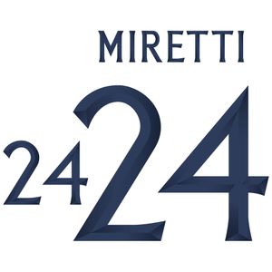 Miretti 24 (Officiële Italië Away Bedrukking 2023-2024)
