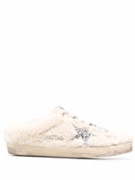 Golden Goose chaussons Super-Star à effet usé - Blanc Golden Goose chaussons Super-Star à effet usé - Blanc