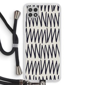 Marrakech Zigzag: Samsung Galaxy A22 4G Transparant Hoesje met koord