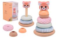 Jouéco The wildies family stapeltoren met zachte ringen