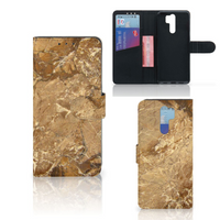 Xiaomi Redmi 9 Bookcase Marmer Creme - thumbnail